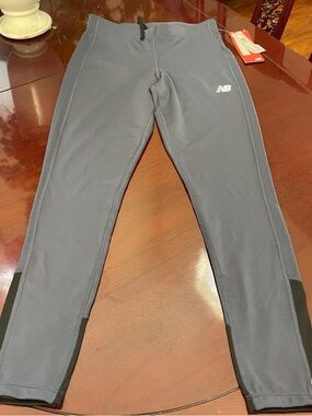 New Balance Gray-Blue Performance Leggings